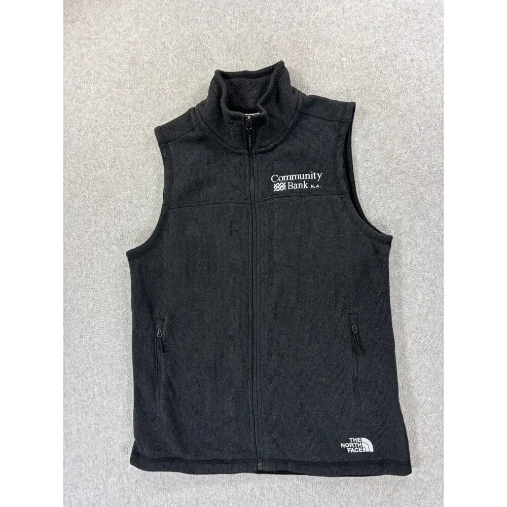 The North Face Fleece Full Zip Jacket Vest (Men's Medium) Black‎
